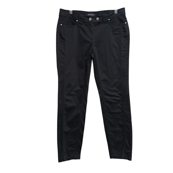 White House Black Market Pants - White House‎ Black Market Noir Ankle Pants Women's Size 6 Black Zippers